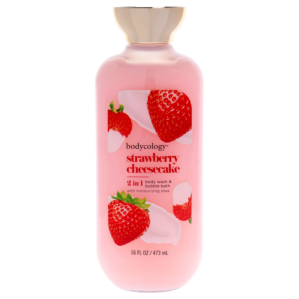 Bodycology 2 in 1 Body Wash and Bubble Bath - Strawberry Cheesecake Body Wash